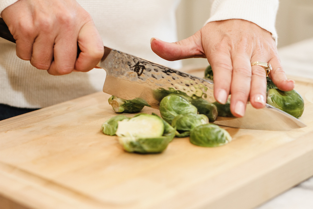 Photo of Rae Anne, Hashi Boss cutting vegetables